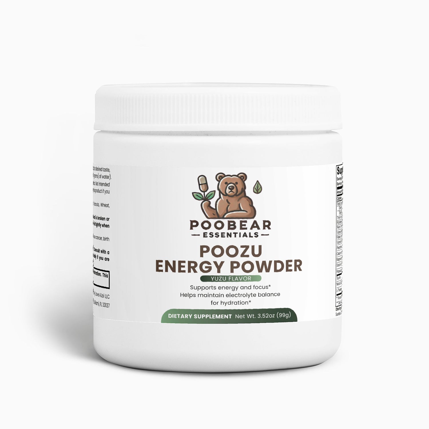 PooZu Energy Powder (Yuzu Flavor)